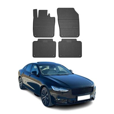 2016-2025 Volvo S90 Fußmatten Gummi Schwarz 4 tlg