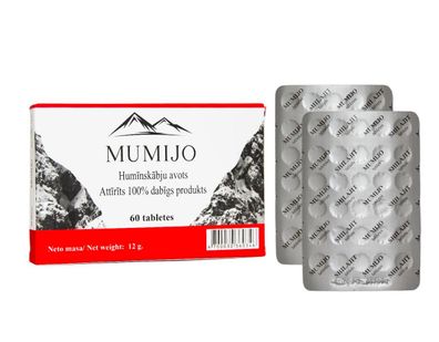 Mumijo Shilajit Kirgistan Mumio Mumie Hohe Qualität Bergbalsam 60 Tabl