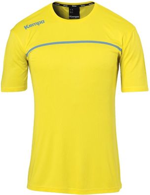 Kempa Kinder Sportshirts Emotion 2.0 Poly Shirt 2003184 Limonengelb/Dove Blau-128