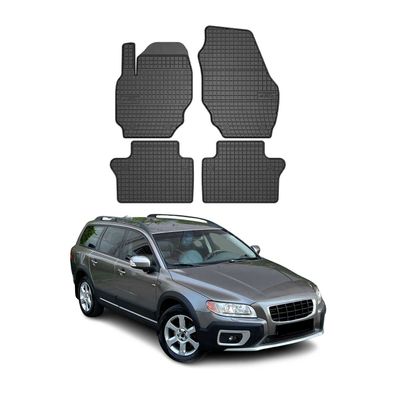 2007-2016 Volvo XC70 Fußmatten TPE Schwarz 4 tlg