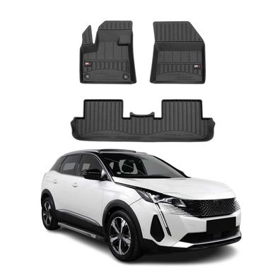 2016-2025 Peugeot 3008 Fußmatten TPE Schwarz 4 tlg