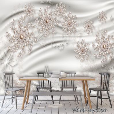 Vlies Fototapete Wandtapete Wandbilder Moderne Schmuck Blumen Tapete 1791