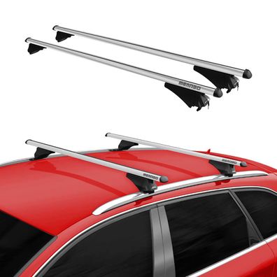 Menabo Grundträger Dachträger für Volvo XC90 2015-2019 Aluminium Silber 2x