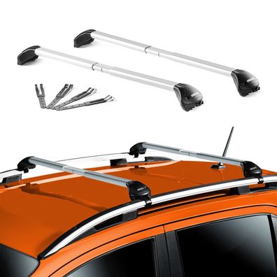 Dachträger Grundträger für Skoda Superb Wagon 2010-2025 5 türig Alu Grau 2x ABE