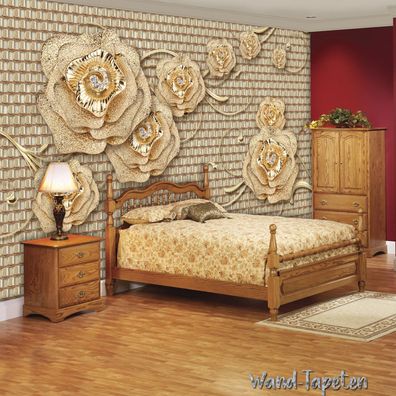 Vlies Fototapete Wandtapete Wandbilder Elegant Schmuck Blumentapete 1799