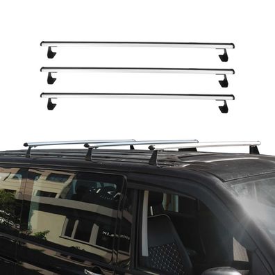 Dachträger Gepäckträger Relingträger für Opel Vivaro 2001-2014 Silber Alu 3 tlg