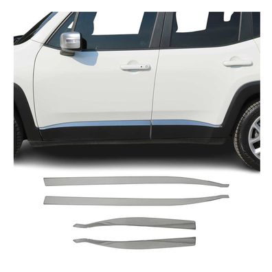 Seitentürleiste Türleisten Türschutzleiste für Jeep Renegade 2015-2024 Chrom 4x
