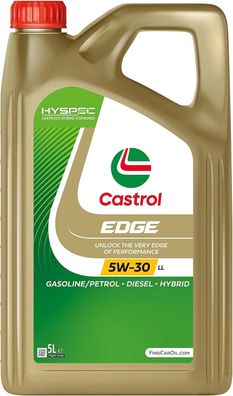 Castrol Edge 5W-30 LL Longlife Engine Oil, 5 L