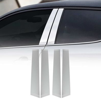 B-Säule C-Säule Türsäulen Verkleidung für Toyota C-HR 2016-2025 Chrom Silber 4x