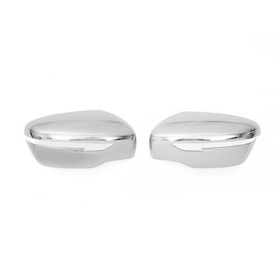 Spiegelkappen Spiegelabdeckung für Nissan Qashqai J11 2014-2021 Chrom ABS Silber