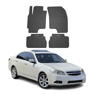 2006-2014 Chevrolet Epica Fußmatten Gummi Schwarz 4 tlg