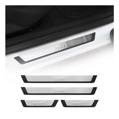 Einstiegsleisten Sport für Skoda Superb Octavia Citigo Leon Chrom Gebürstet 4x