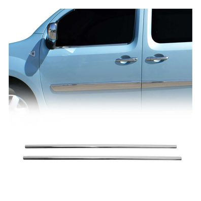Fensterleisten Zierleisten für Renault Kangoo 2004-2009 Edelstahl Chrom 2tlg