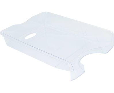 Büro Schreibtisch Ablagekorb transparent DIN A4 34,5x25,5x6cm Schreibwaren Stylex
