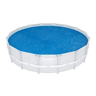 PE-Solarabdeckplane Ø 462 cm, blau, rund