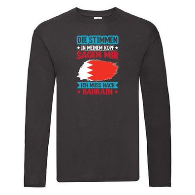 Bahrain | Urlaub | Stimmen in meinem Kopf | Traumland Long Sleeve Schwarz