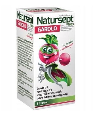 Natursept MedGARDLO Kirsche-Lutschtabletten, 6er Pack - Für Kinder, langer Haltb