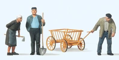 Preiser 63078 Landbevölkerung. Handwagen Spur 1