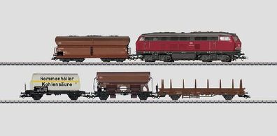 Maerklin 29710.1 Diesellok BR 216 mit 4 Güterwagen DB fx- Spur H0