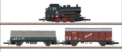 Maerklin 81701.1 Dampfzug BR 89 mit 2 Güterwagen DB Ep. I Spur Z