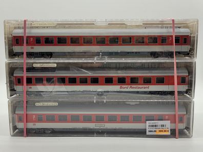 Gebrauchtes 2400013 Fleischmann 9tlg IC Wagen-Set DB Steuerw Spur H0 gebraucht 1:87 a