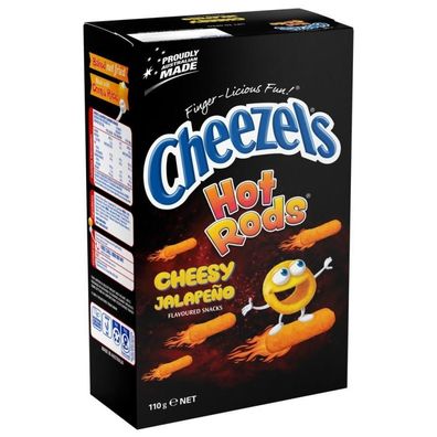 Cheezels Hot Rods Cheesy Jalapeno Snacks [MHD: 15.03.2025] 110 g