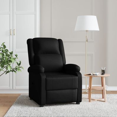 vidaXL Relaxsessel Schwarz Kunstleder