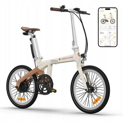 20" ADO Air Carbon Elektrofahrrad BAFANG 250W 36V 9.6AH mit GPS-Funktion + App
