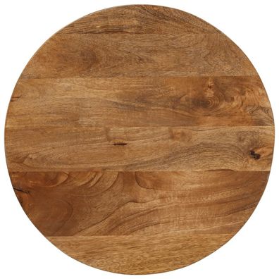 vidaXL Tischplatte Ø 50x3,8 cm Rund Massivholz Mango