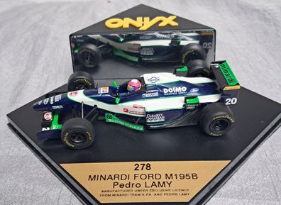 Minardi Ford M195B Formel 1 - #20 Pedro Lamy Modell, Onyx