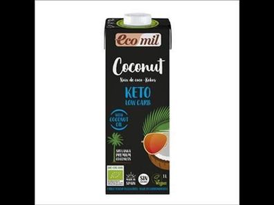 EcoMil EcoMil Keto Kokosdrink Zuckerfrei (Zuckergehalt<0,3 g pro 100g) 1l