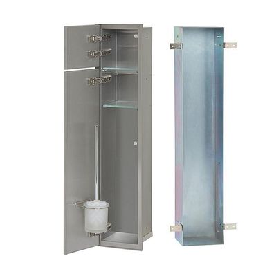 WC Wandcontainer befliesbar links WC Einbauschrank Einbaurahmen Unterputz