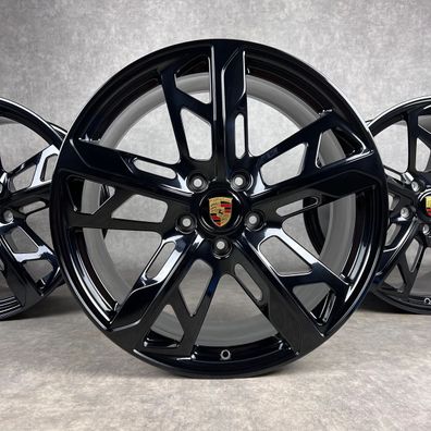 Porsche Taycan Felgen 21" Original Cross Turismo Design 4S Turbo S GTS Schwarz