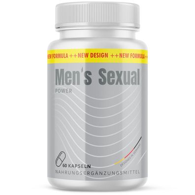 Men´s Sexual Power Kapseln - mit L-Arginin - Kraft für den aktiven Mann - 60 Kapseln