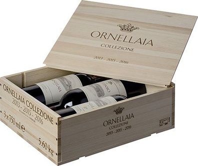Ornellaia 3Er in Holzkiste Collezione 13-15-16 NV 2.25 L Flasche (Gr. 2.25 L Flasche)