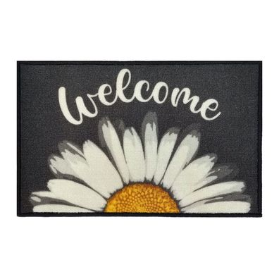 Fußmatte "Welcome Gänseblümchen" 40x60cm, rutschfest, waschbar & wetterfest