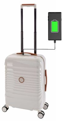 Handgepäck Koffer Trolley Polycarbonat Hartschale mit USB Port mit USB-C Port Capri