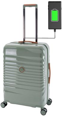 Koffer Trolley Polycarbonat Hartschale leicht mit USB / USB-C Port Kofferbremse TSA