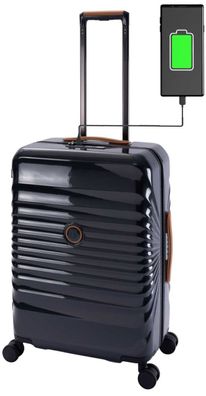 Koffer Trolley Polycarbonat Hartschale leicht mit USB / USB-C Port Kofferbremse TSA