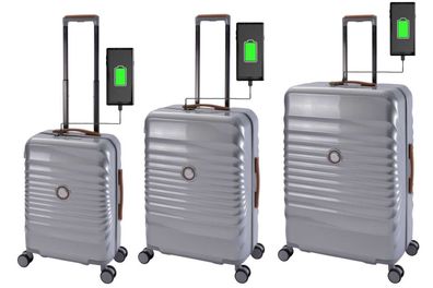 Trolleyset Koffer-Set M, , L Hartschale leicht USB+USB-C Port Kofferbremse 3-teilig
