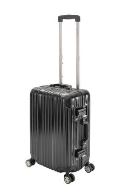 Handgepäck Trolley Rollkoffer Polycarbonat Hartschale Alu-Rahmen TSA-Zahlenschloss