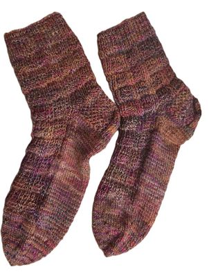 1 Paar Handgestrickte Herren-Socken - Größe 44/45