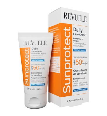 Revuele Sunprotect Tägliche Gesichtscreme Feuchtigkeits BOOST LSF 50+ 50 ml