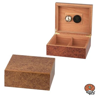 Hauser Humidor Wurzelholzdekor, für bis zu 25 Zigarren