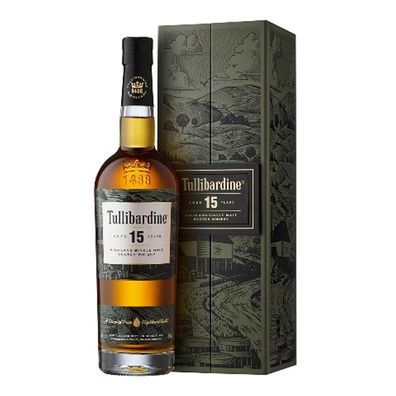 Tullibardine Highland Single Malt Scotch Whisky, 15 Jahre, 43% Vol. 0,7 l