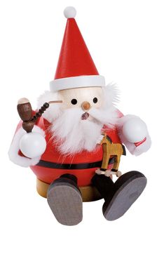Richard Glaesser Rauchmann Weihnachtsmann sitzend aus Seiffen im Erzgebirge