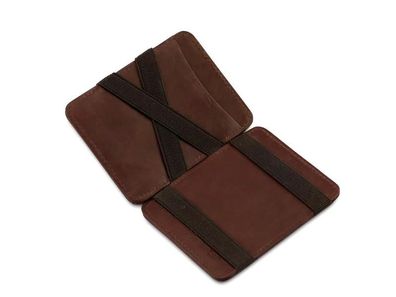 Hunterson Geldbeutel The JULES Magic Wallet RFID Pull-Tab braun