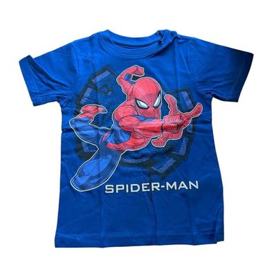 Kurzärmliges T-Shirt für Jungen | "Spiderman"| Blau oder Grau | Gr.104-134