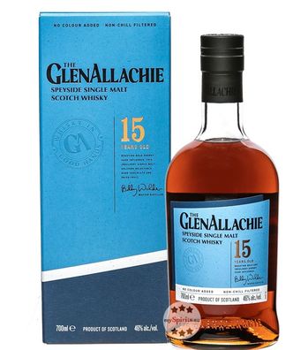 GlenAllachie 15 Jahre Single Malt Scotch Whisky (46 % Vol., 0,7 Liter)