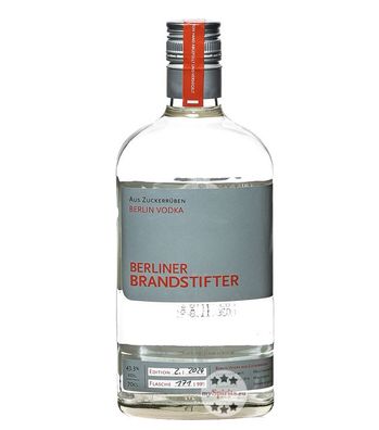 Berliner Brandstifter Berlin Vodka (43,3 % Vol., 0,7 Liter) (43,3 % Vol., hide)